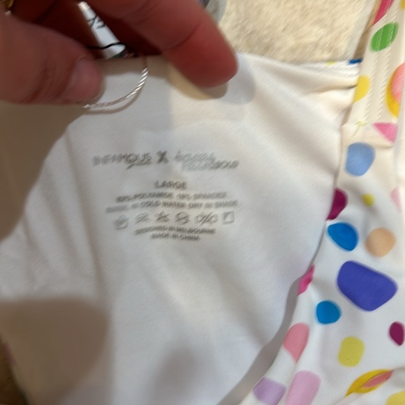 NWT! Infamous Swim x Kasey Rainbows Stella Cheeky Bikini Bottoms L Swim - Picture 2 of 10